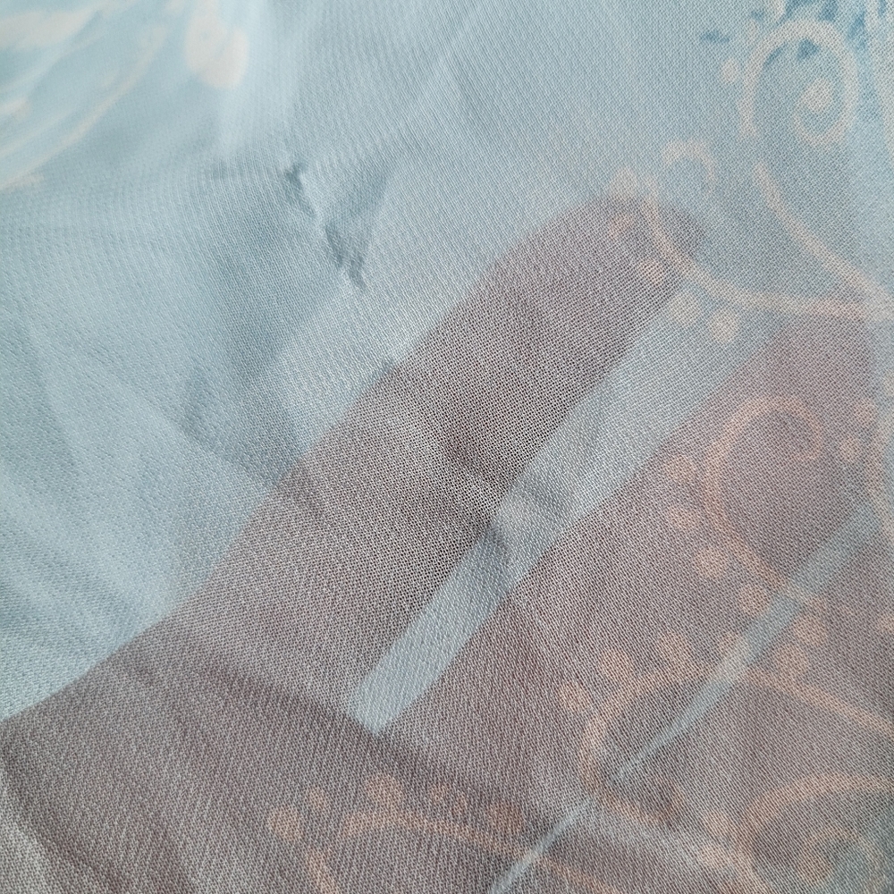 La Vie En Rose Elegant Blue Sheer Sleeveless Maxi Sleep Gown - Picture 9 of 10